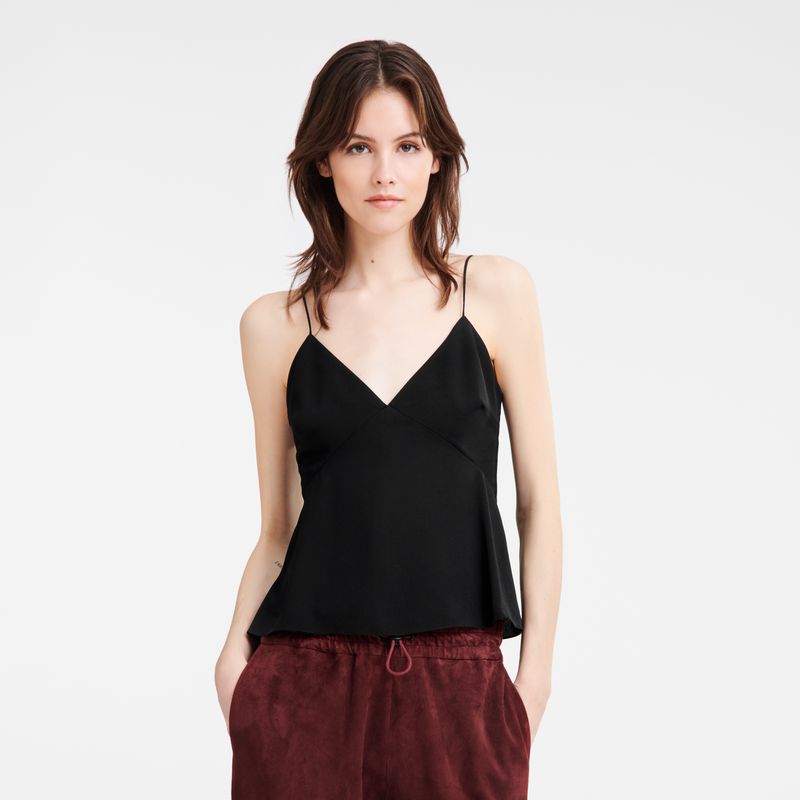 Black Longchamp Thin Strap Women Top | US-271SLUBQR