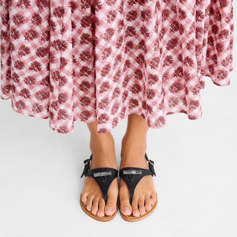 Black Longchamp X K.Jacques Women Sandals | US-401CPWKFR