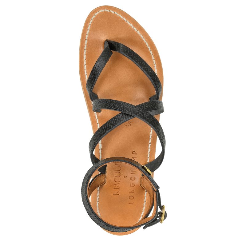 Black Longchamp X K.Jacques Women Sandals | US-964HGDOWC