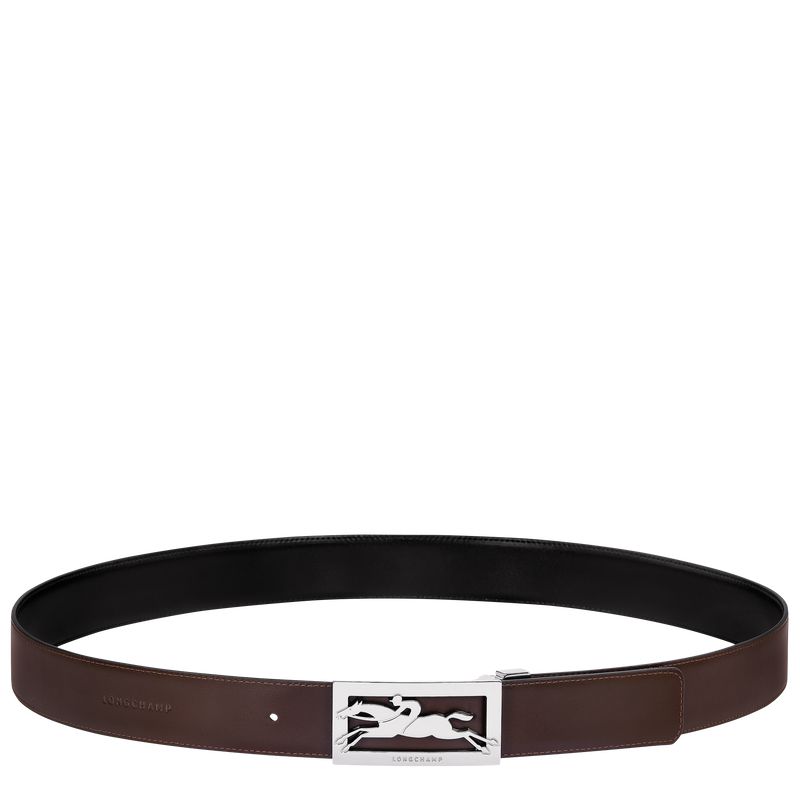 Black / Beige Longchamp Delta Box Men Belt | US-235ZSYQNC