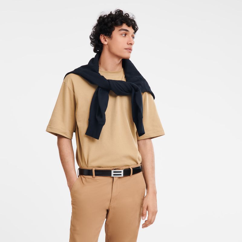 Black / Navy Longchamp Delta Box Men Belt | US-157UTBVSP