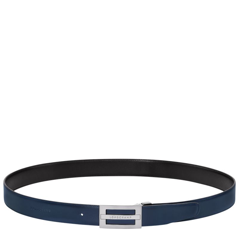 Black / Navy Longchamp Delta Box Men Belt | US-157UTBVSP