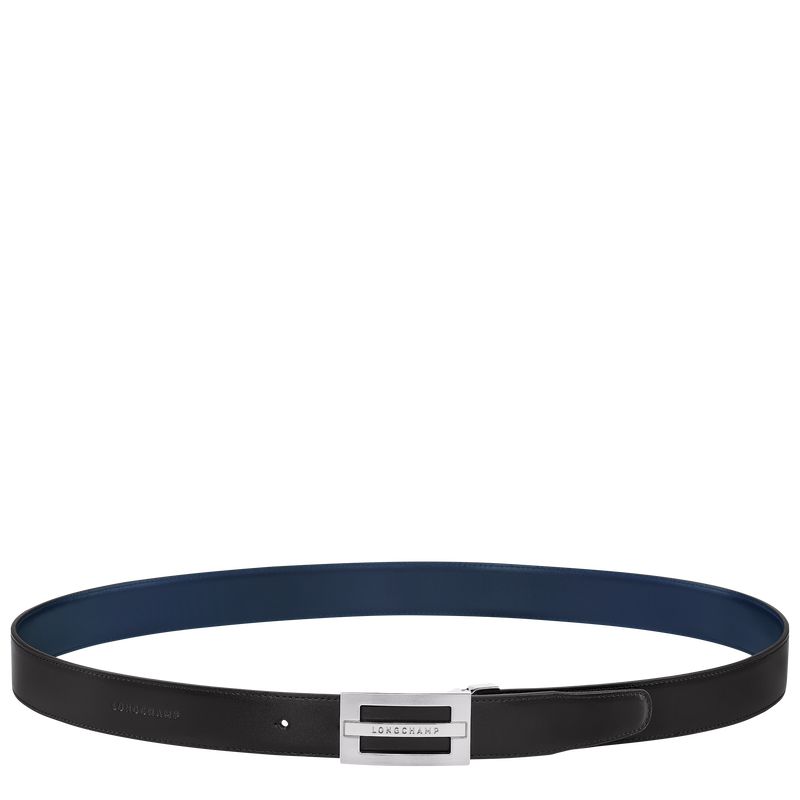Black / Navy Longchamp Delta Box Men Belt | US-157UTBVSP