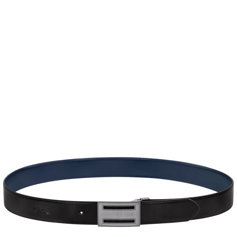 Black / Navy Longchamp Delta Box Men Belt | US-759JWTGLR