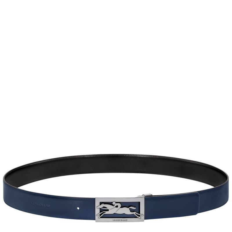 Black / Navy Longchamp Delta Box Men Belt | US-854WESIHD