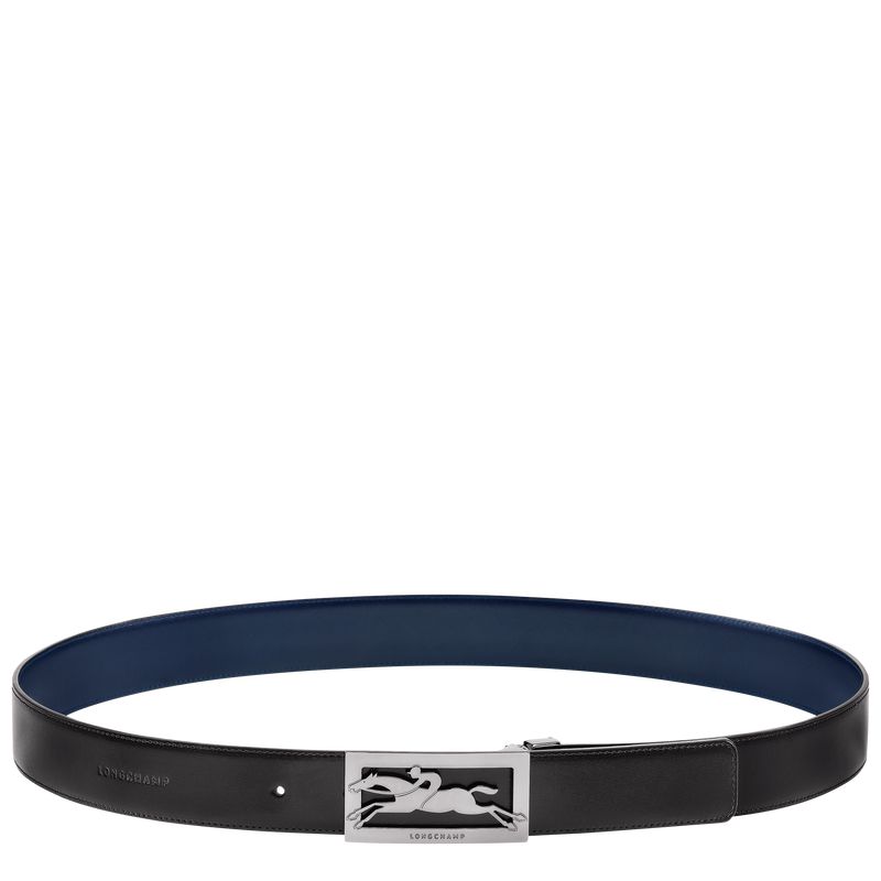 Black / Navy Longchamp Delta Box Men Belt | US-854WESIHD