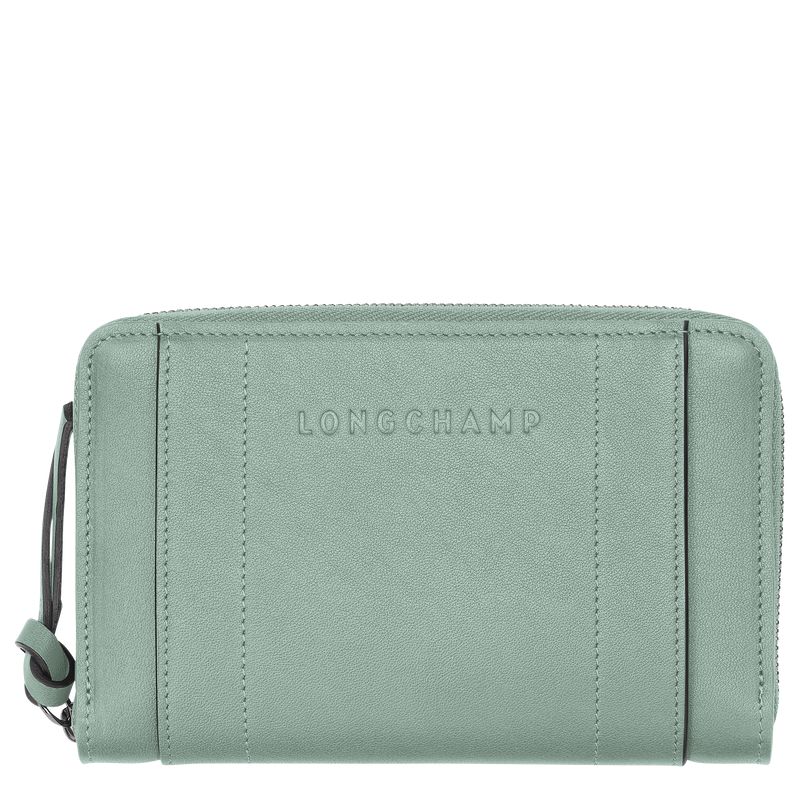 Blue Green Longchamp 3D Women Wallet | US-894YEXVZH