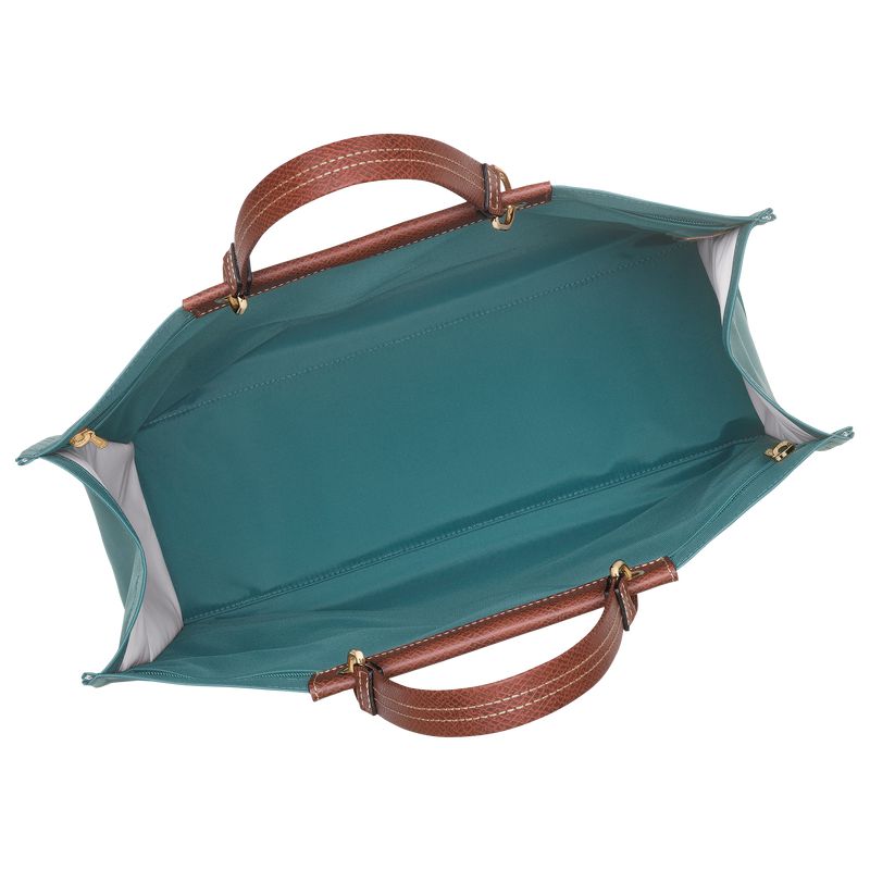 Blue Green Longchamp Cabas L Women Tote Bag | US-190OGLVQZ