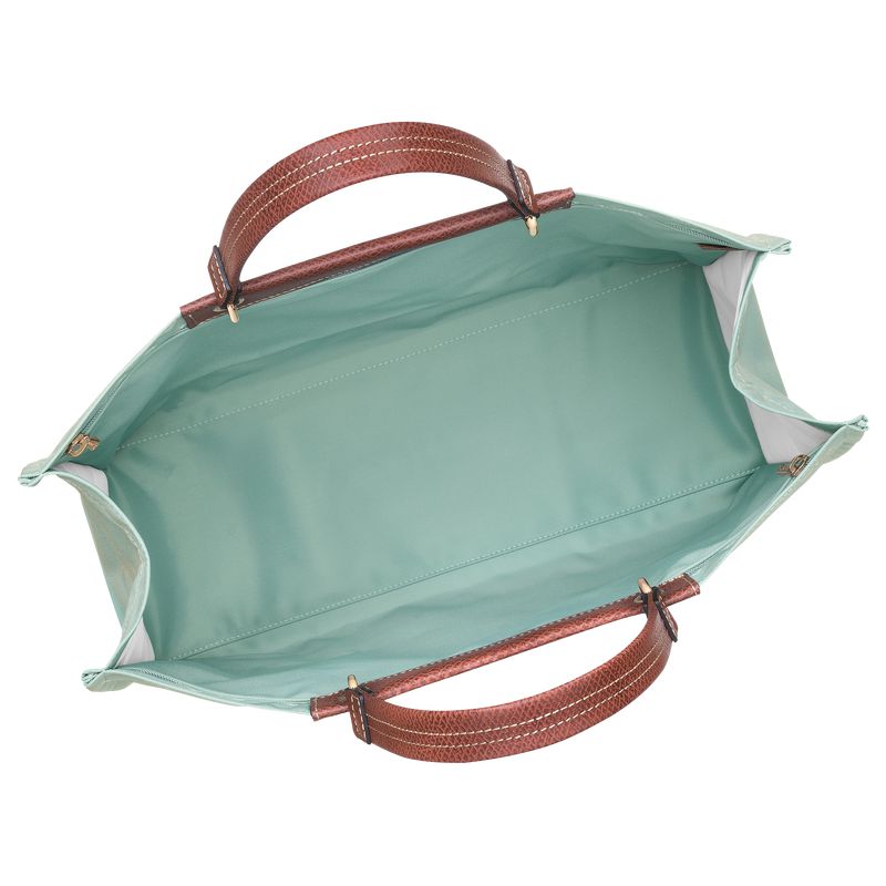 Blue Green Longchamp Cabas L Women Tote Bag | US-613CUOXSD