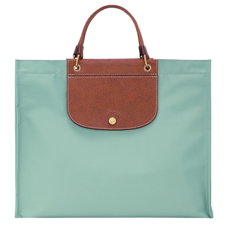 Blue Green Longchamp Cabas L Women Tote Bag | US-613CUOXSD