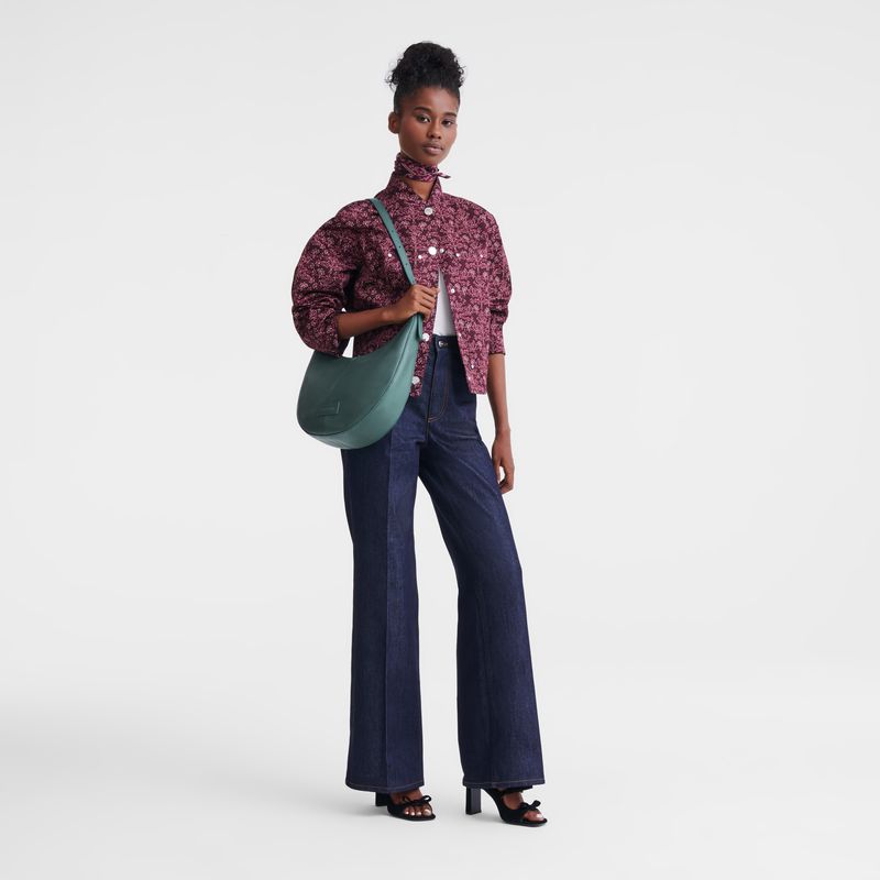 Blue Green Longchamp Essential L Women Crossbody Bag | US-546UKCMNH