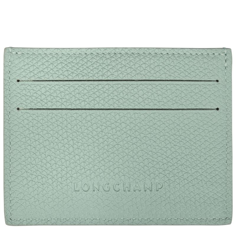 Blue Green Longchamp Le Roseau Women Card Holder | US-325UTQLER