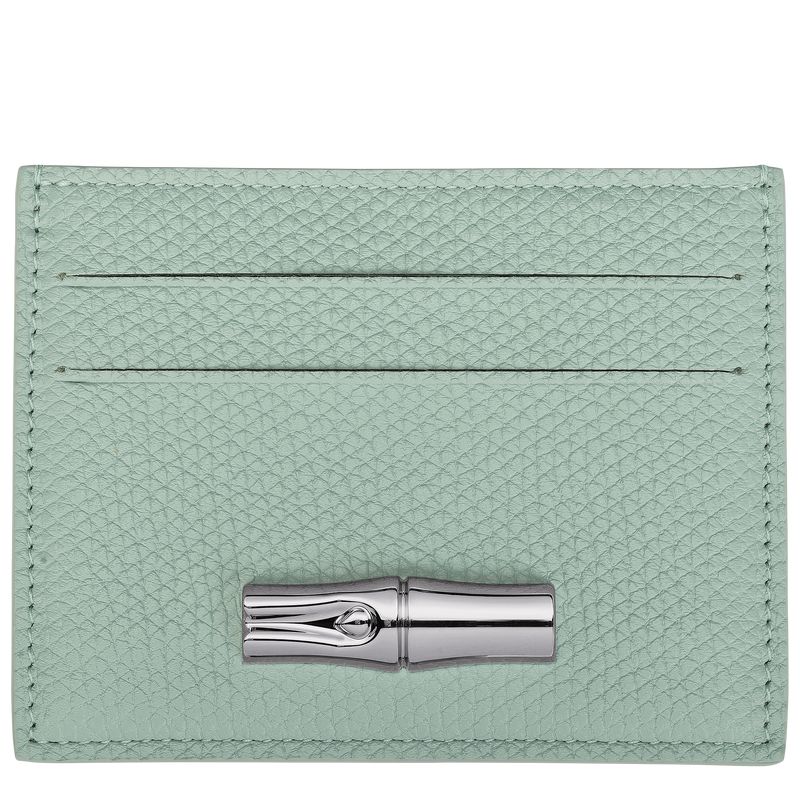 Blue Green Longchamp Le Roseau Women Card Holder | US-325UTQLER