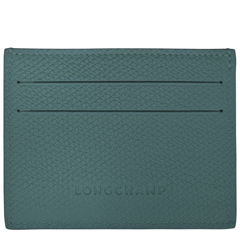Blue Green Longchamp Le Roseau Women Card Holder | US-906USONBF