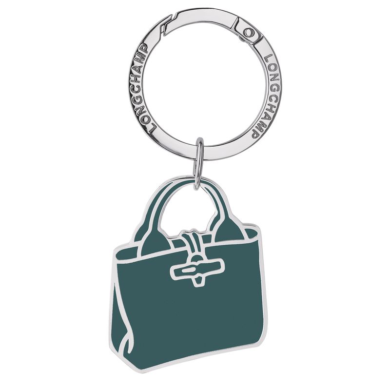 Blue Green Longchamp Le Roseau Women Key Rings | US-578WDQALM