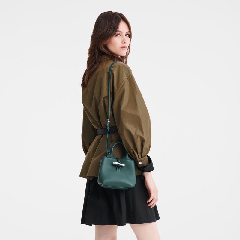 Blue Green Longchamp Le Roseau Xs Women Handbag | US-254BLTDOE