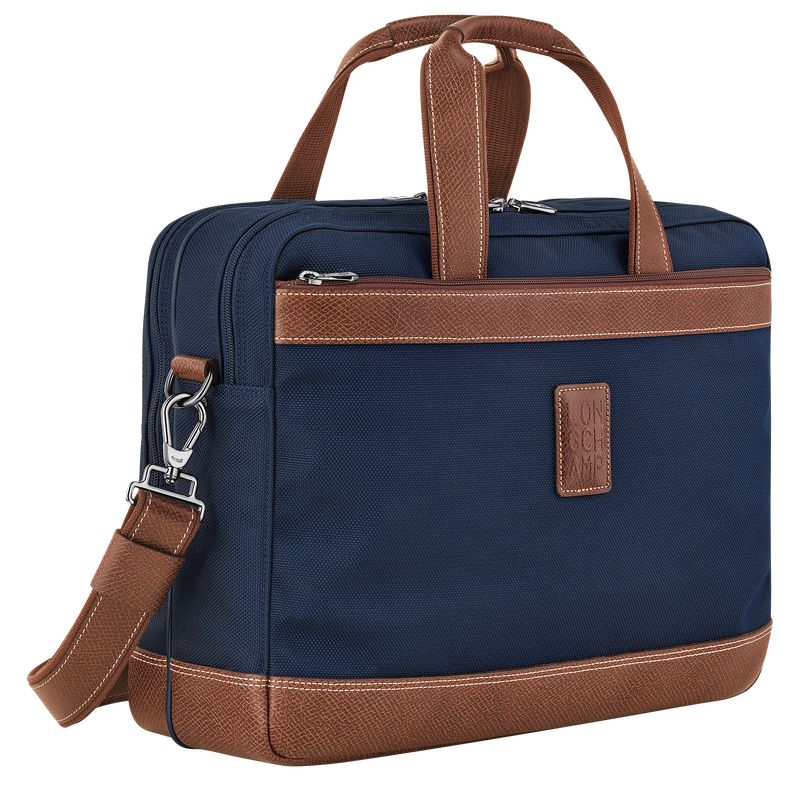 Blue Longchamp Boxford L Men Briefcase | US-092CALHNT