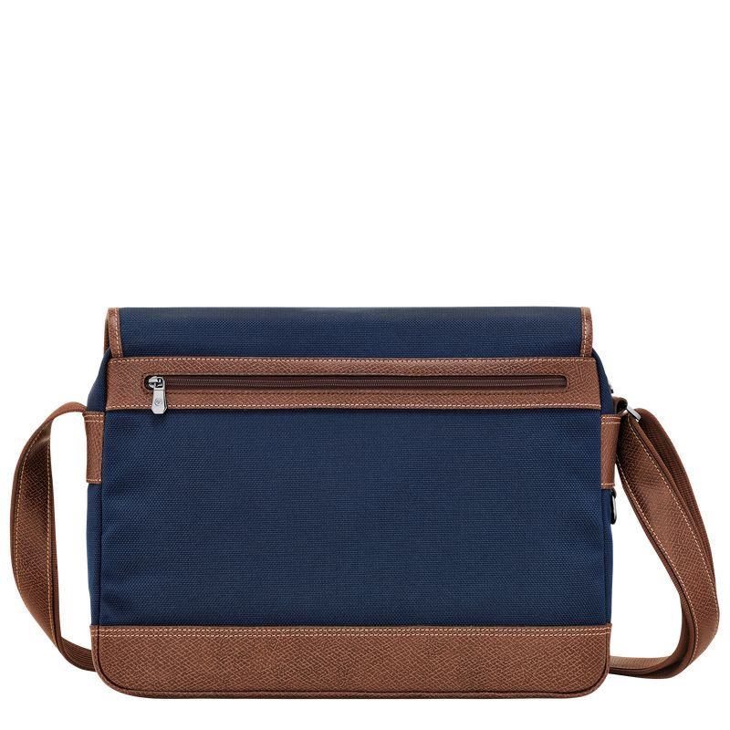Blue Longchamp Boxford L Men Crossbody Bag | US-197THKNEV