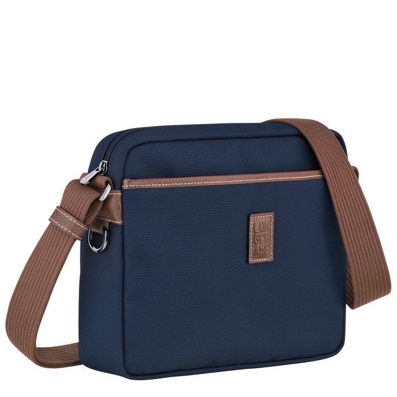 Blue Longchamp Boxford M Camera Men Crossbody Bag | US-679HUNCSJ