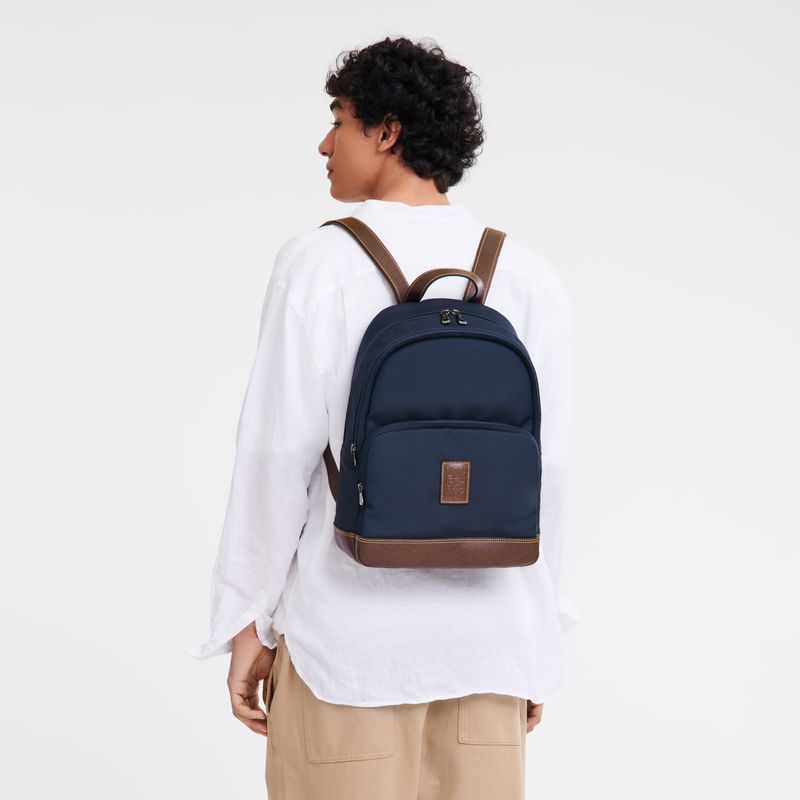 Blue Longchamp Boxford Men Backpack | US-258VONESK