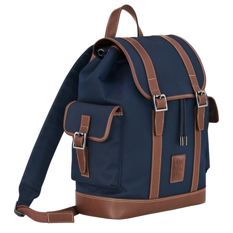 Blue Longchamp Boxford Men Backpack | US-346ZHYKSA