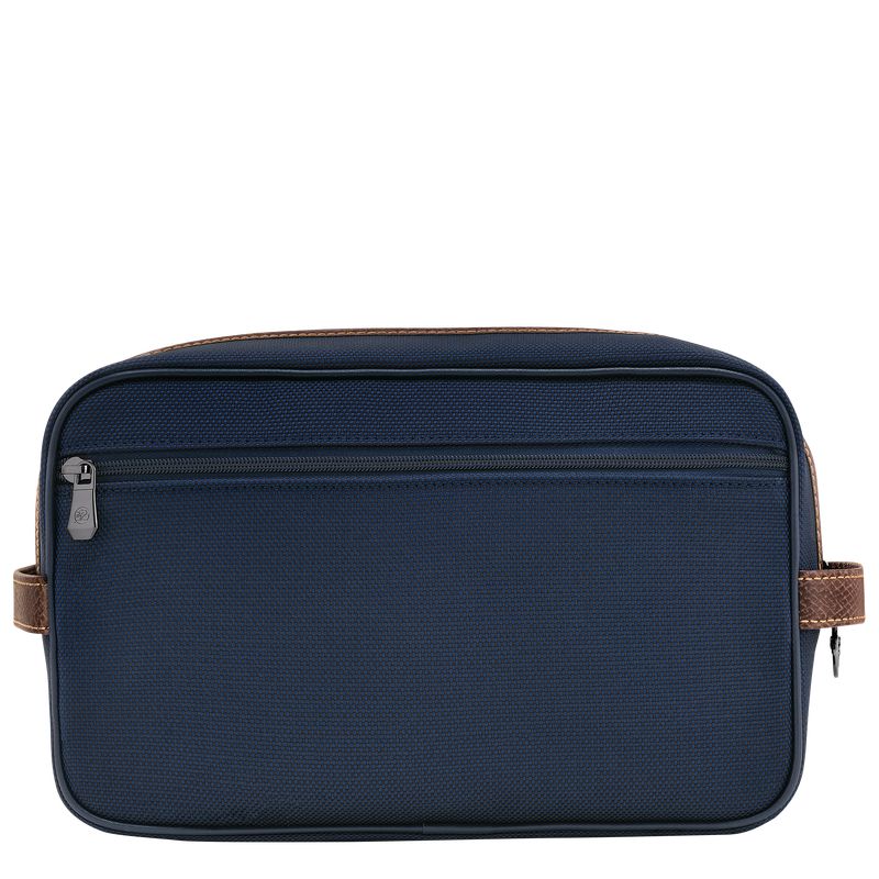 Blue Longchamp Boxford Men Toiletry Bags | US-763PKDNMW