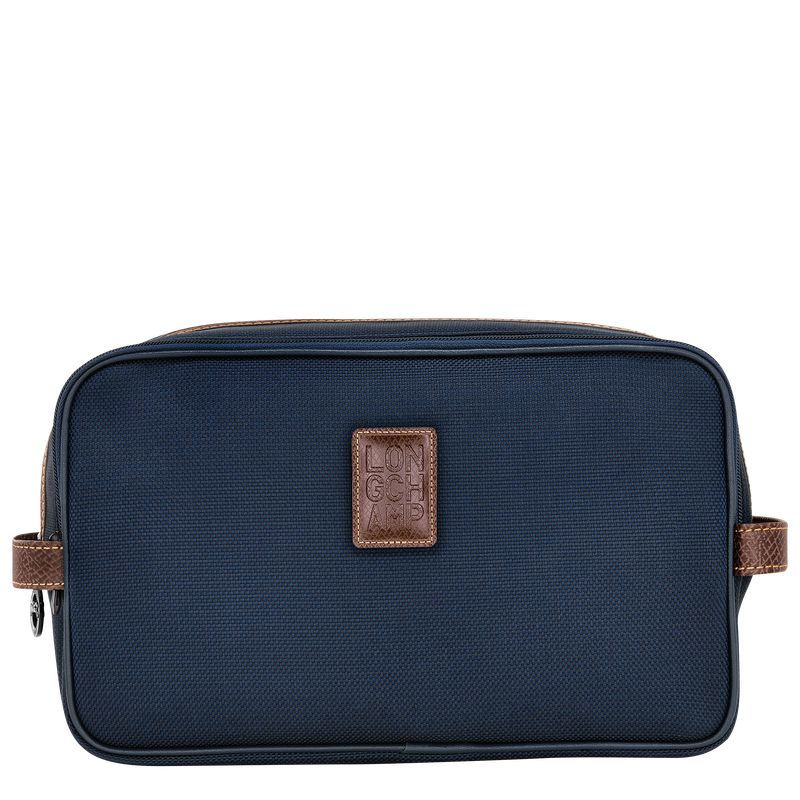 Blue Longchamp Boxford Men Toiletry Bags | US-763PKDNMW