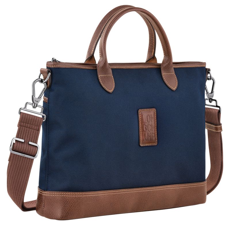 Blue Longchamp Boxford S Men Briefcase | US-847KCYLRE
