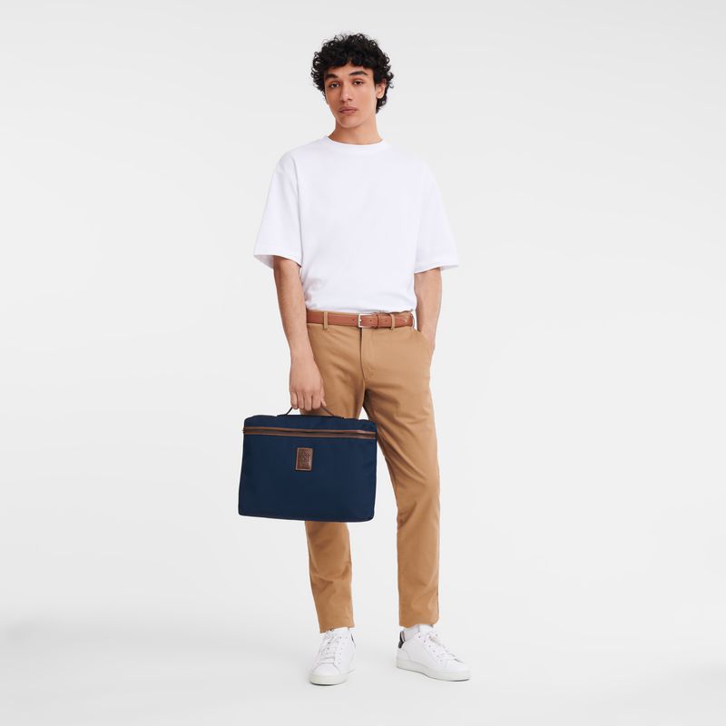 Blue Longchamp Boxford S Men Briefcase | US-270NKYDEM
