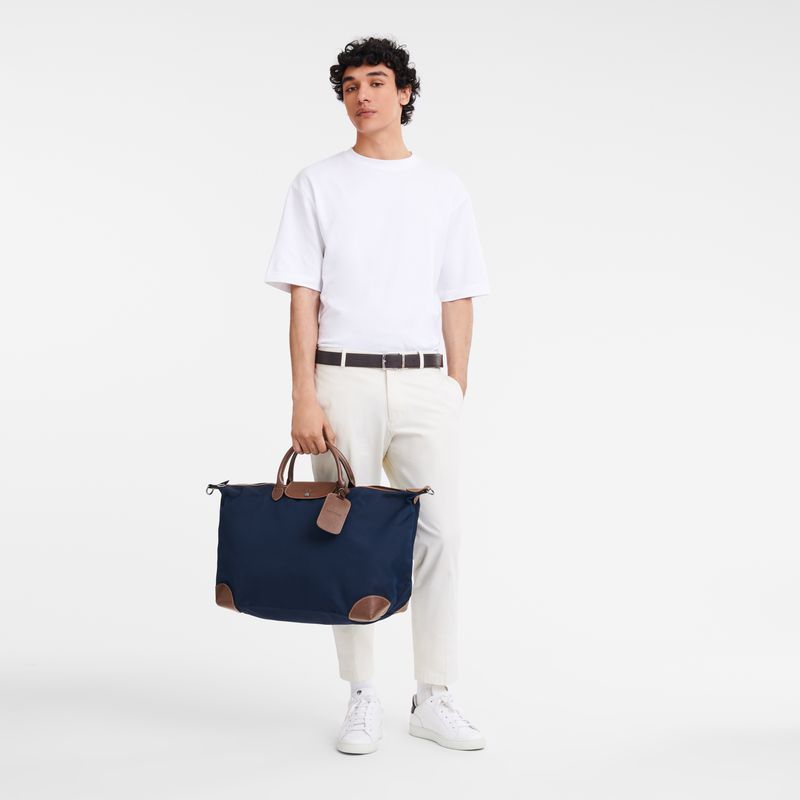 Blue Longchamp Boxford Xl Women Travel Bag | US-649NVIDXZ