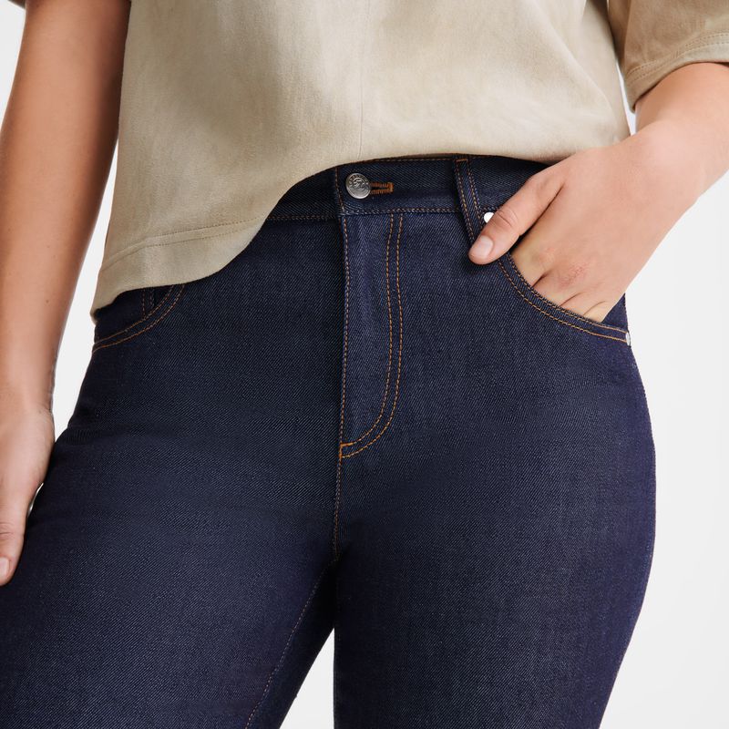 Blue Longchamp Denim Women Jeans | US-160CHDZRT