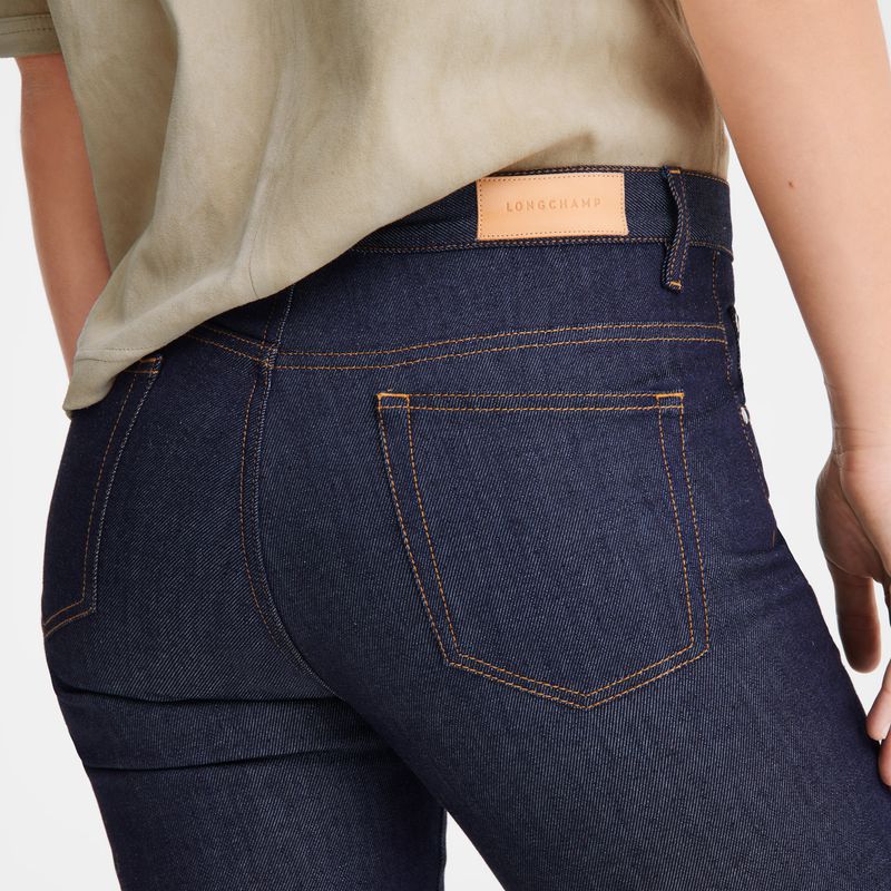 Blue Longchamp Denim Women Jeans | US-160CHDZRT
