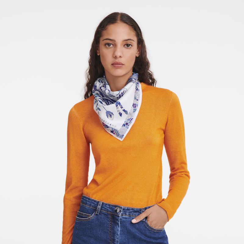 Blue Longchamp Forêt 50 Women Scarf | US-201IMRCWP