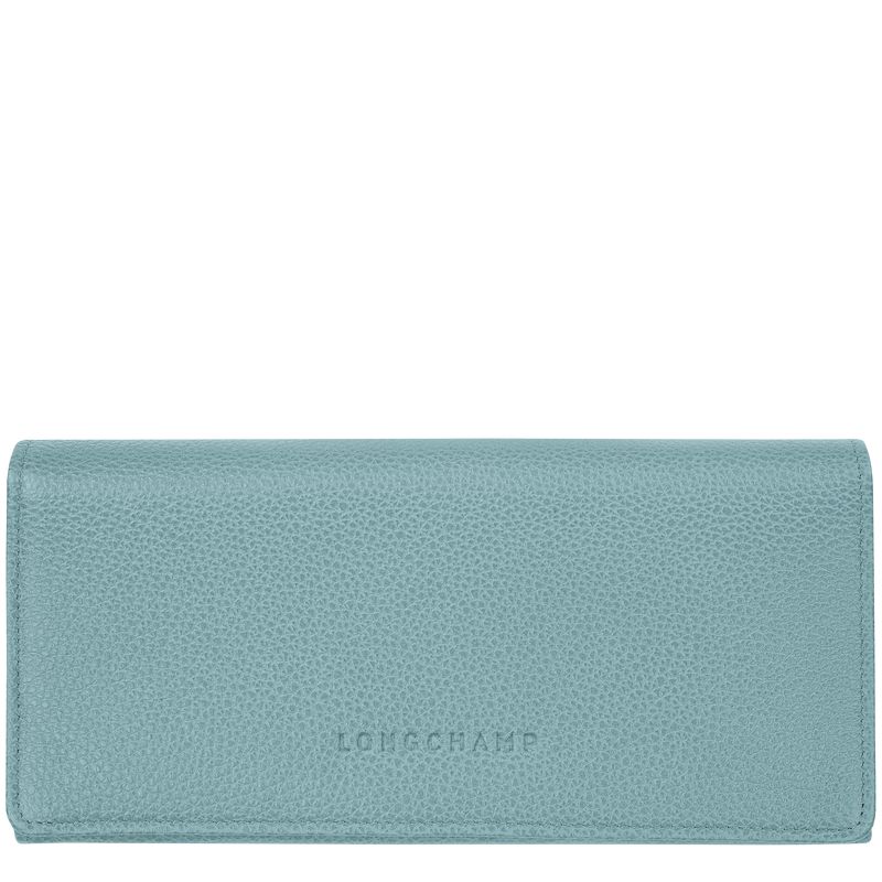 Blue Longchamp Le Foulonné Continental Women Wallet | US-973RTUYAM