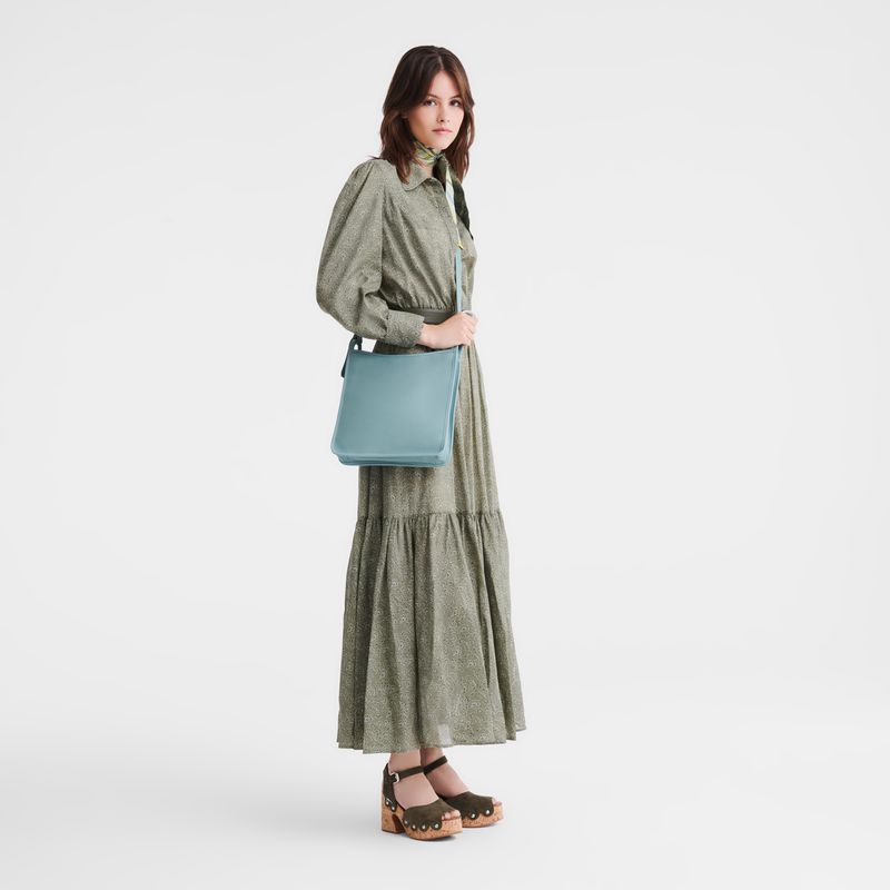 Blue Longchamp Le Foulonné M Women Crossbody Bag | US-237ICGHAS