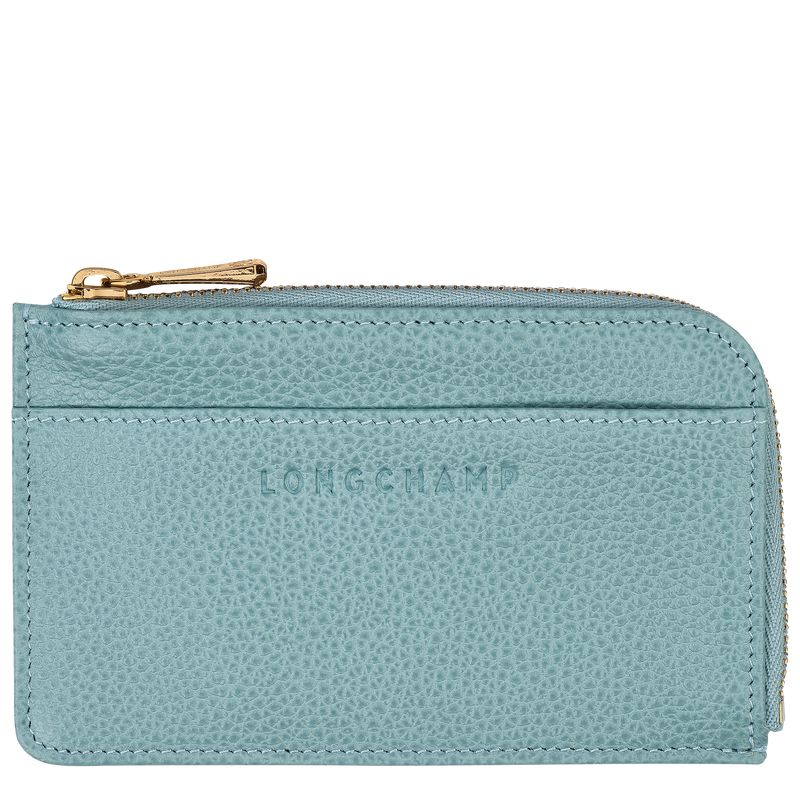 Blue Longchamp Le Foulonné Men Card Holder | US-413JFMRBG