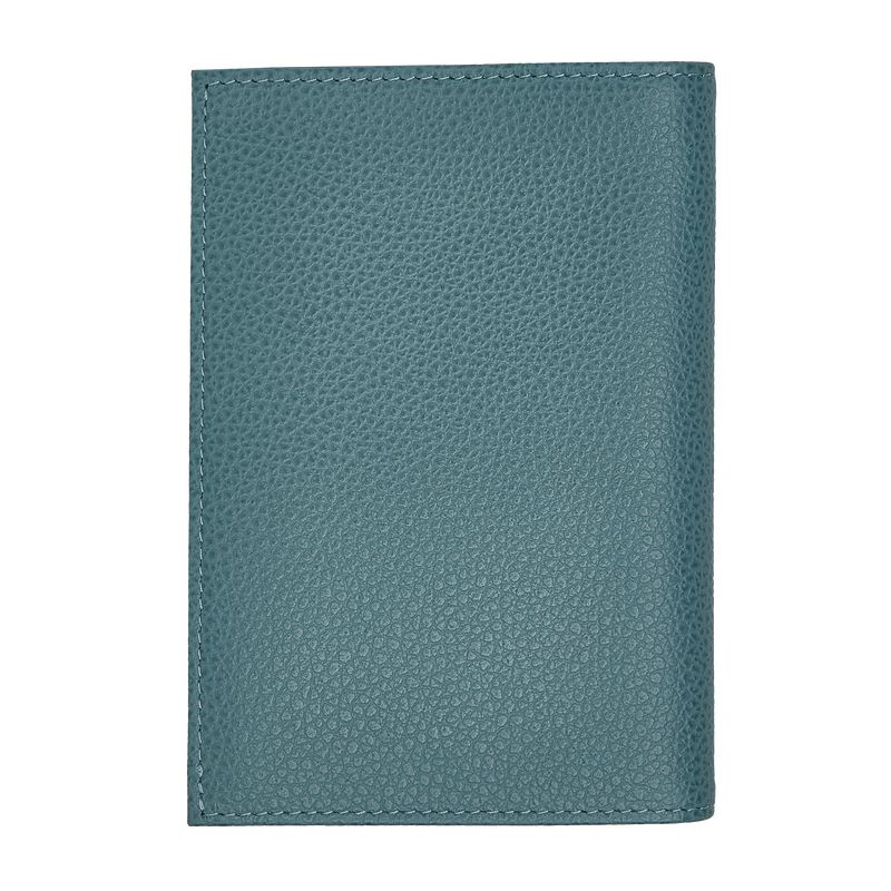 Blue Longchamp Le Foulonné Men Passport Holder | US-346RSGPCD