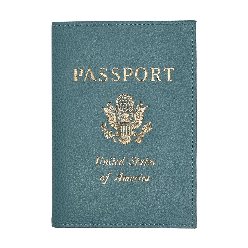 Blue Longchamp Le Foulonné Men Passport Holder | US-346RSGPCD