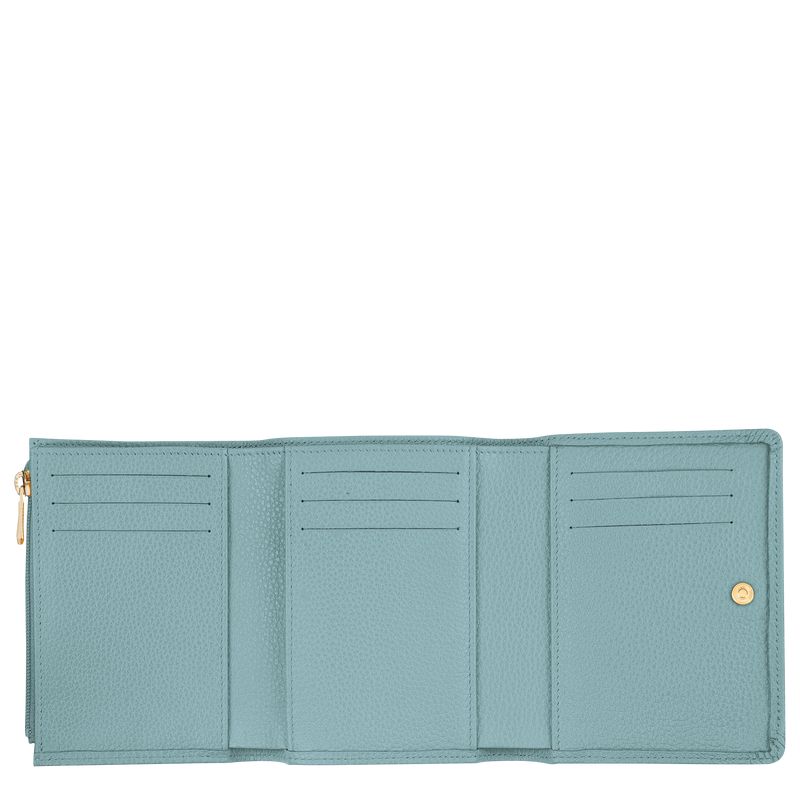 Blue Longchamp Le Foulonné Men Wallet | US-894VEGZOX