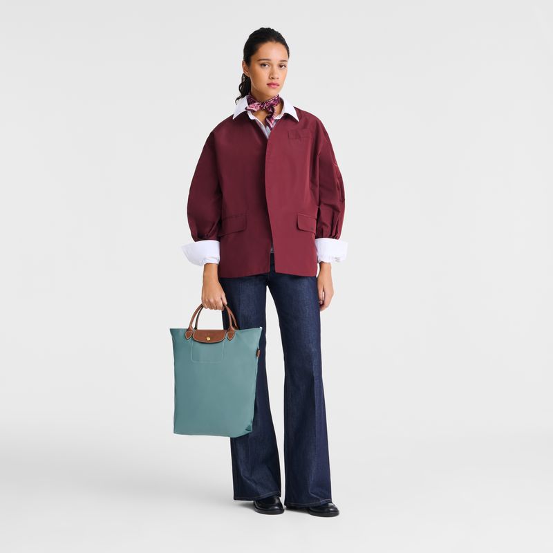 Blue Longchamp Le Pliage Original M Women Tote Bag | US-762MTUPDH