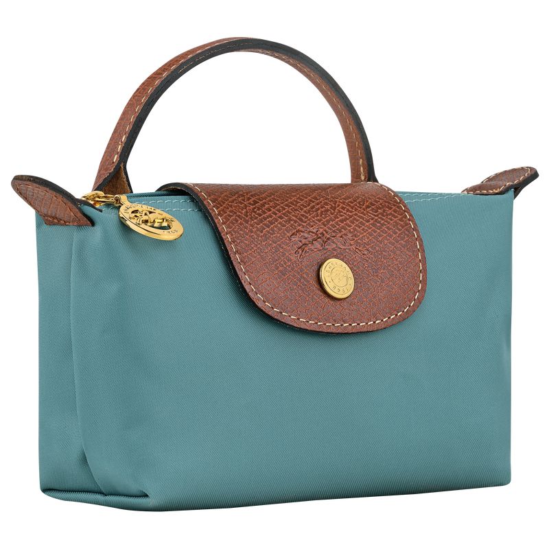 Blue Longchamp Le Pliage Original With Handle Men Pouch | US-960QTGXZP