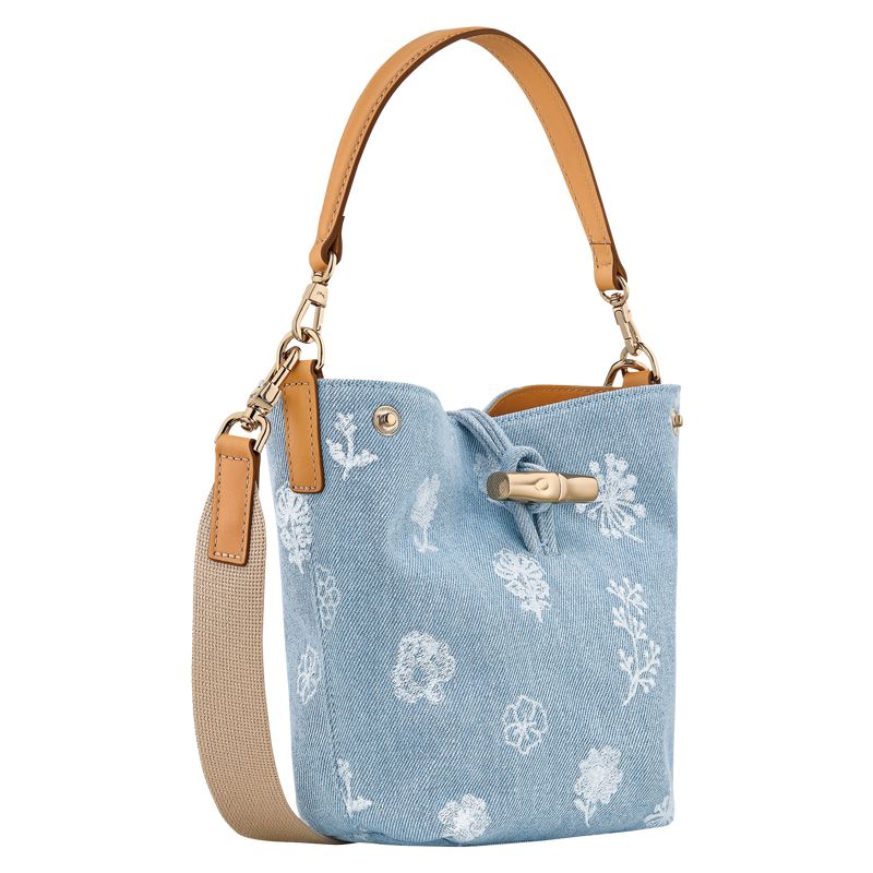 Blue Longchamp Le Roseau Xs Women Bucket Bag | US-612CSHEFO