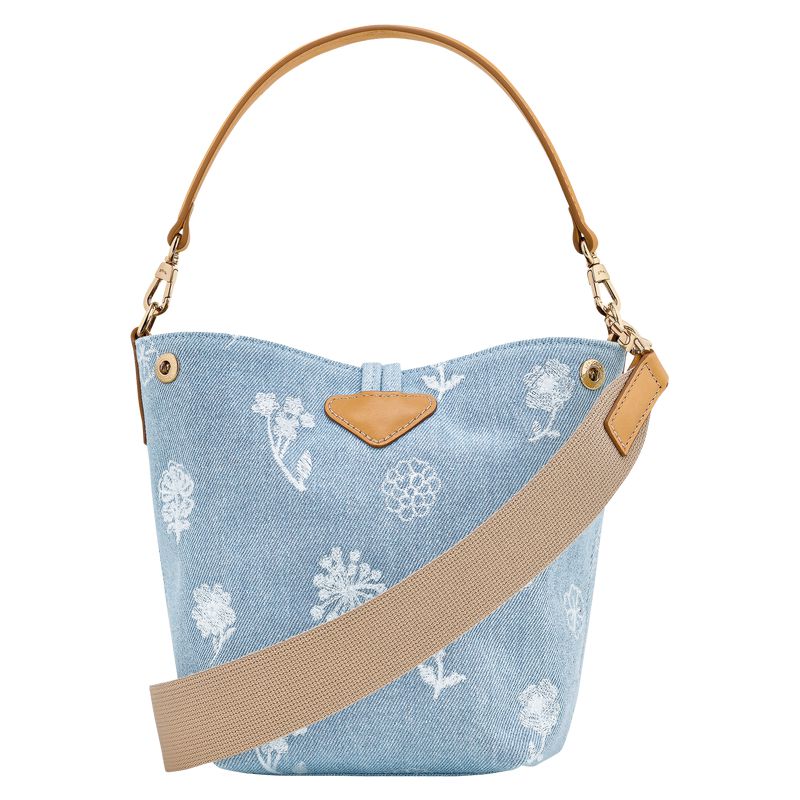 Blue Longchamp Le Roseau Xs Women Bucket Bag | US-612CSHEFO