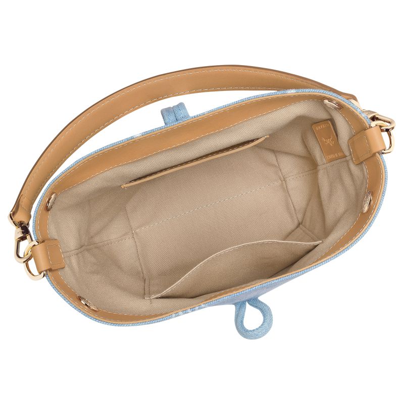 Blue Longchamp Le Roseau Xs Women Bucket Bag | US-612CSHEFO