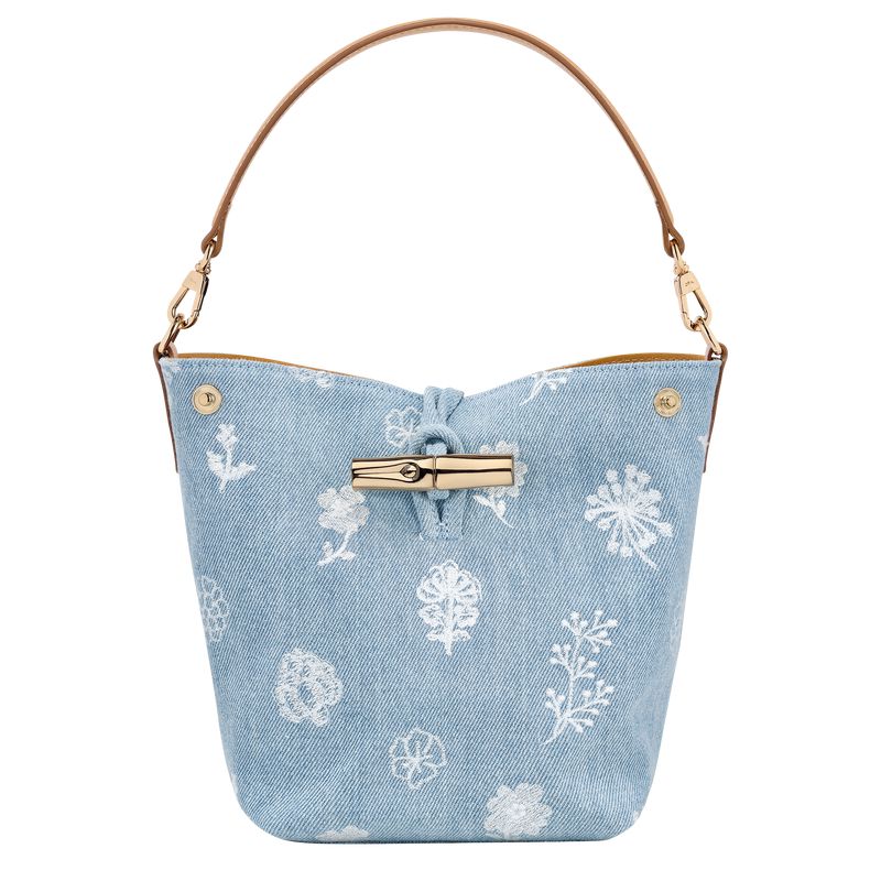 Blue Longchamp Le Roseau Xs Women Bucket Bag | US-612CSHEFO