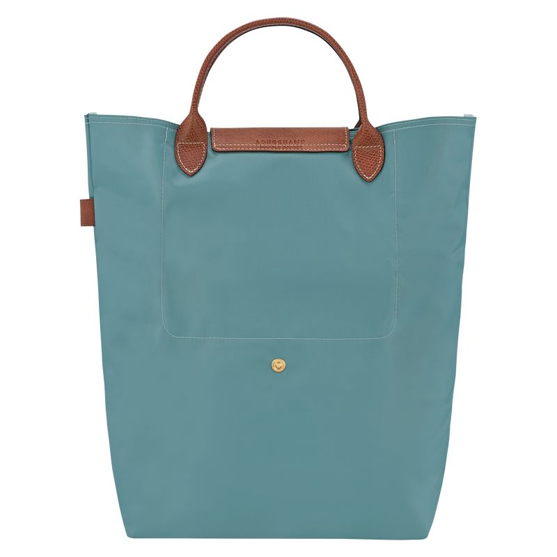 Blue / Brown Longchamp Le Pliage Original M Men Tote Bag | US-610PUFLTG