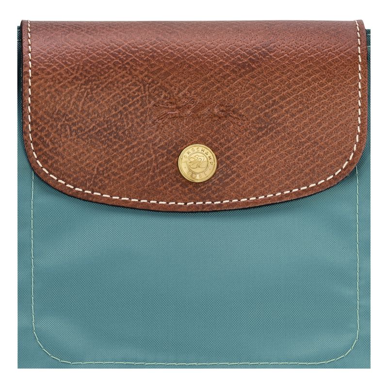 Blue / Brown Longchamp Le Pliage Original M Men Tote Bag | US-610PUFLTG