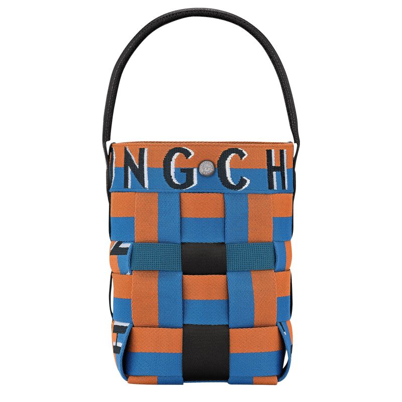 Blue / Orange Longchamp Re-play Xs Women Bucket Bag | US-186CXHUQZ