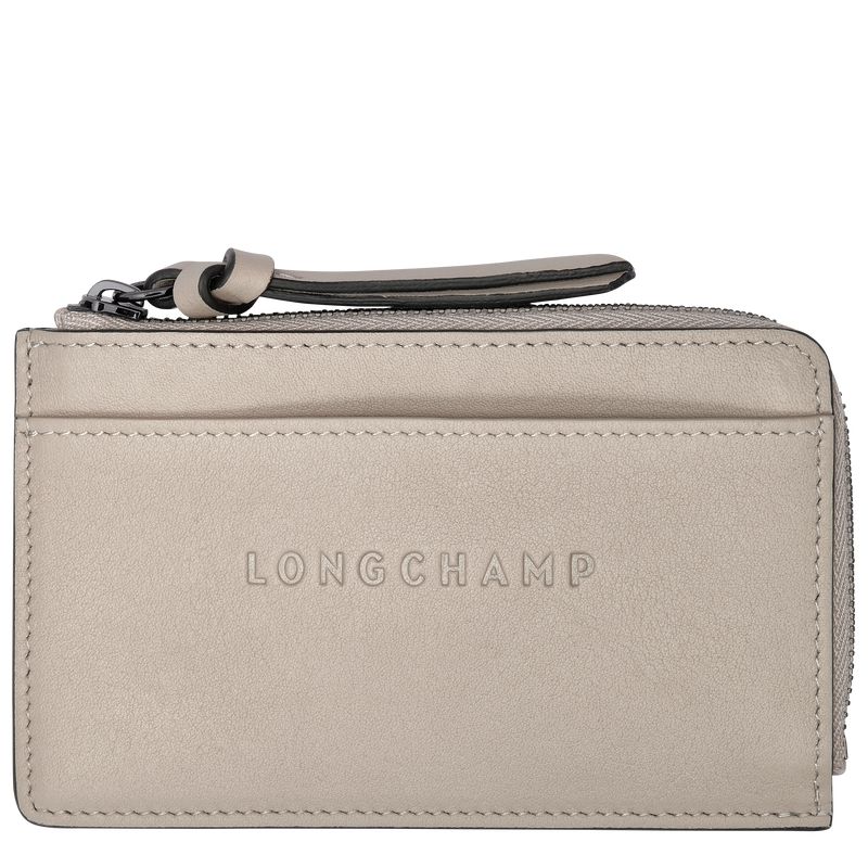 Brown Longchamp 3D Men Card Holder | US-984UIKJCF