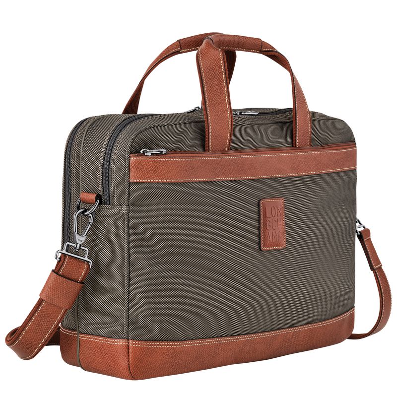 Brown Longchamp Boxford L Men Briefcase | US-310FJWEPT
